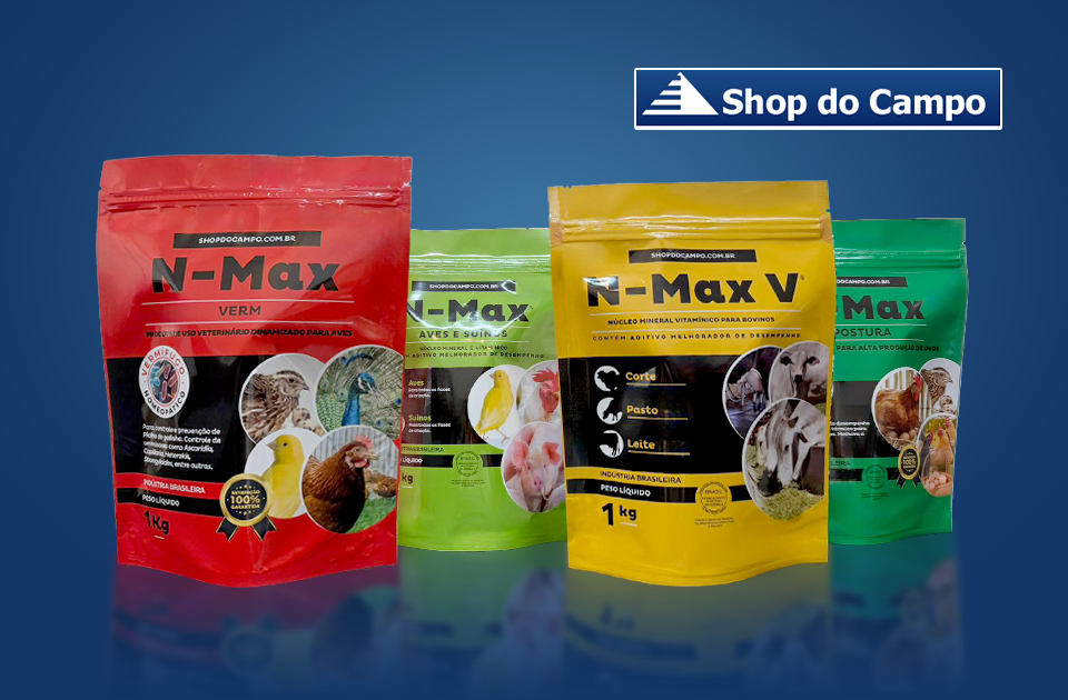 Camargo Embalagens desenvolve embalagens personalizadas para a N-Max da marca Shop Do Campo, com foco em tecnologia e praticidade no Agro