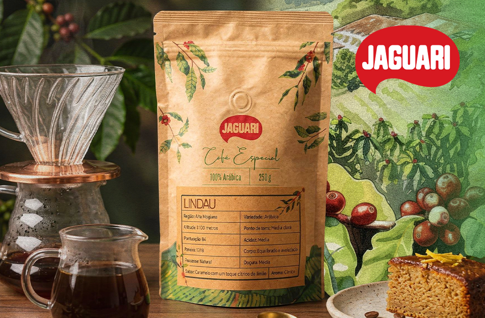 Café especial com história, essência e confiança: Camargo desenvolve novas embalagens para o Café Jaguari