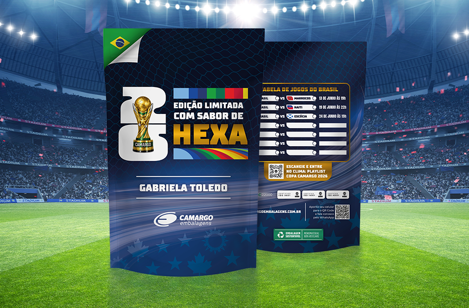 Camargo Embalagens transforma a Copa 2026 em experiência sustentável e personalizada